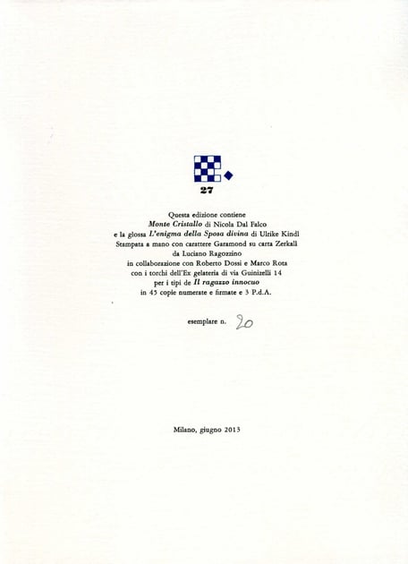 colophon numerato