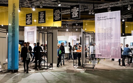 exhibition design for DESIGN UNITED / 4TU: TILT-SHIFT - Reframing Futures / Dutch Design Week 2019