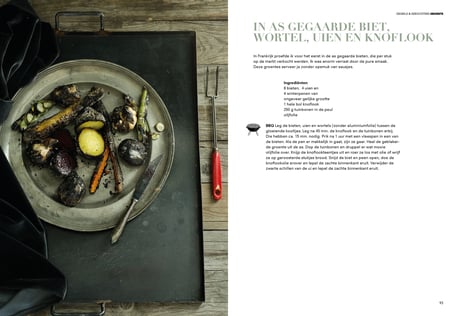 Book design and illustrations by Marijke Lucas - Lucas & Lucas for TERRA - Spread from the chapter VEGETABLES