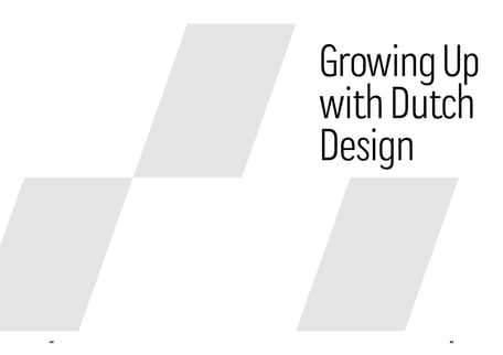 Art direction and book design by Marijke Lucas - Lucas & Lucas, for Ahrend and HAY - Chapter: Growing Up with Dutch Design