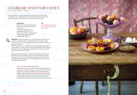 Book design and illustrations by Marijke Lucas - Lucas & Lucas for TERRA - Spread from the chapter DESSERT