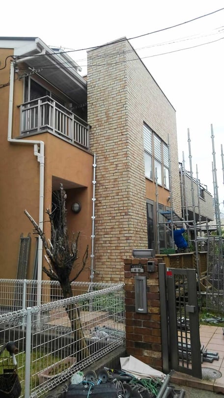 千葉県鎌ケ谷市　外層塗装工事前