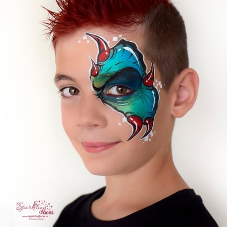 Kinderschminken_Vorlagen; Schminkfarben_kaufen_Schweiz; Kinderschminken_Kurse; einfach; Halloween