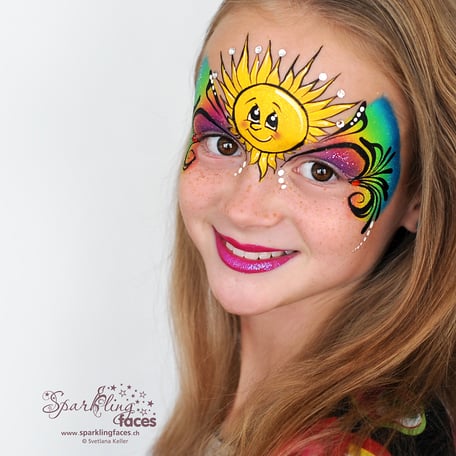 Kinderschminken_Vorlagen; Schminkfarben_kaufen_Schweiz; Kinderschminken_Kurse; einfach; Schmetterling