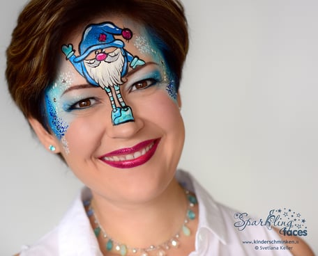 Kinderschminken_Vorlagen; Schminkfarben_kaufen_Schweiz; Kinderschminken_Kurse; einfach; Schneemann