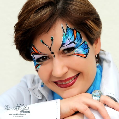 Kinderschminken_Vorlagen; Schminkfarben_kaufen_Schweiz; Kinderschminken_Kurse; einfach; Schmetterling