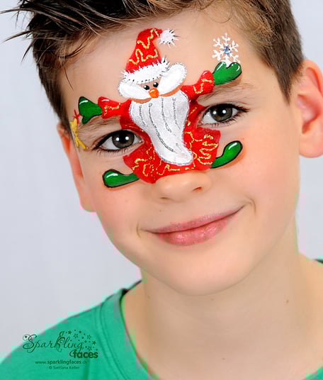 Kinderschminken_Vorlagen; Schminkfarben_kaufen_Schweiz; Kinderschminken_Kurse; einfach; Schneemann