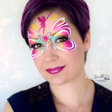 Kinderschminken_Vorlagen; Schminkfarben_kaufen_Schweiz; Kinderschminken_Kurse; einfach; Schmetterling