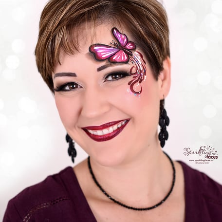 Kinderschminken_Vorlagen; Schminkfarben_kaufen_Schweiz; Kinderschminken_Kurse; einfach; Schmetterling