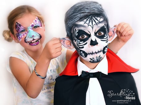 Kinderschminken_Vorlagen; Schminkfarben_kaufen_Schweiz; Kinderschminken_Kurse; einfach; Totenkopf