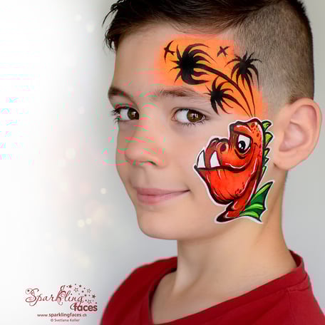 Kinderschminken_Vorlagen; Schminkfarben_kaufen_Schweiz; Kinderschminken_Kurse; Svetlana_Keller; face_painting; Ballonmodellieren; Ballonmodellage; Airbrush_Tattoos; einfach; Drache