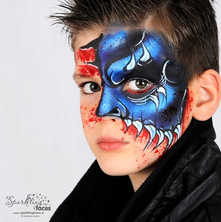 Kinderschminken_Vorlagen; Schminkfarben_kaufen_Schweiz; Kinderschminken_Kurse; einfach; Halloween