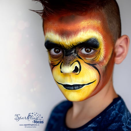Kinderschminken_Vorlagen; Schminkfarben_kaufen_Schweiz; Kinderschminken_Kurse; einfach; Kürbis