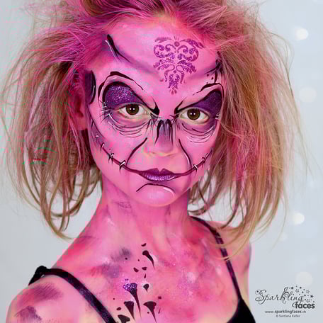 Kinderschminken_Vorlagen; Schminkfarben_kaufen_Schweiz; Kinderschminken_Kurse; einfach; Totenkopf