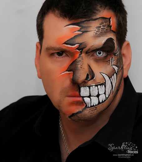 Kinderschminken_Vorlagen; Schminkfarben_kaufen_Schweiz; Kinderschminken_Kurse; einfach; Halloween