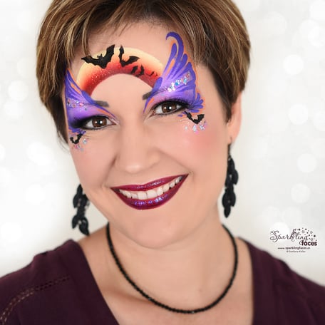 Kinderschminken_Vorlagen; Schminkfarben_kaufen_Schweiz; Kinderschminken_Kurse; einfach; Kürbis