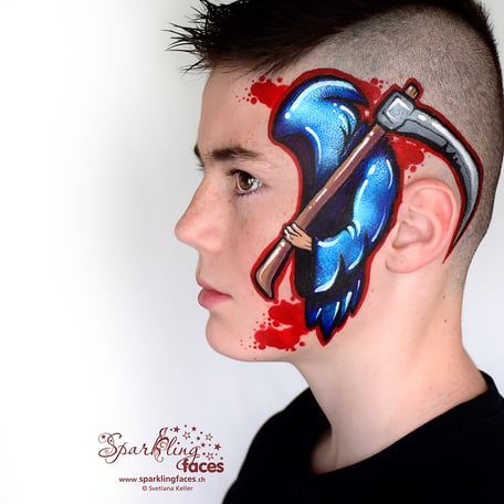 Kinderschminken_Vorlagen; Schminkfarben_kaufen_Schweiz; Kinderschminken_Kurse; einfach; Kürbis