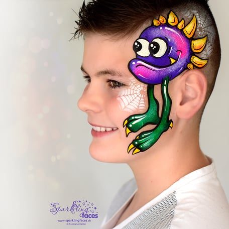 Kinderschminken_Vorlagen; Schminkfarben_kaufen_Schweiz; Kinderschminken_Kurse; einfach; Halloween