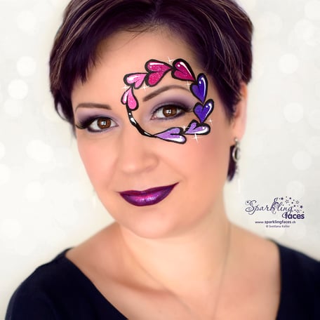 Kinderschminken_Vorlagen; Schminkfarben_kaufen_Schweiz; Kinderschminken_Kurse; Svetlana_Keller; Ballonmodellieren; Ballonmodellage; Airbrush_Tattoos; einfach; Herz