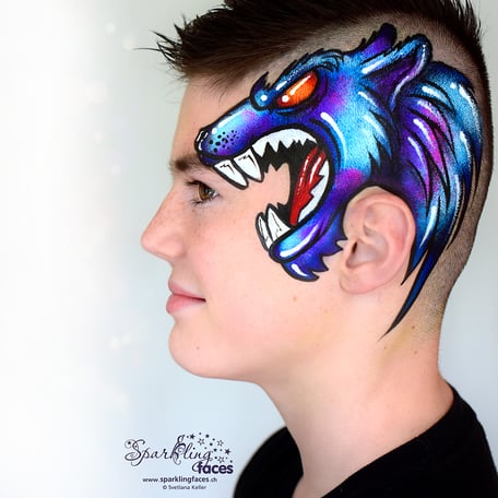 Kinderschminken_Vorlagen; Schminkfarben_kaufen_Schweiz; Kinderschminken_Kurse; einfach; Kürbis