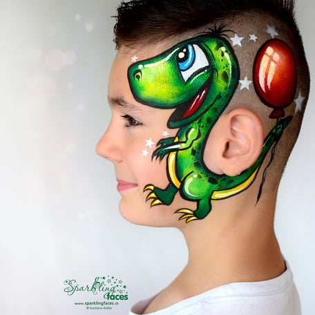 Kinderschminken_Vorlagen; Schminkfarben_kaufen_Schweiz; Kinderschminken_Kurse; Svetlana_Keller; face_painting; Ballonmodellieren; Ballonmodellage; Airbrush_Tattoos; einfach; Drache