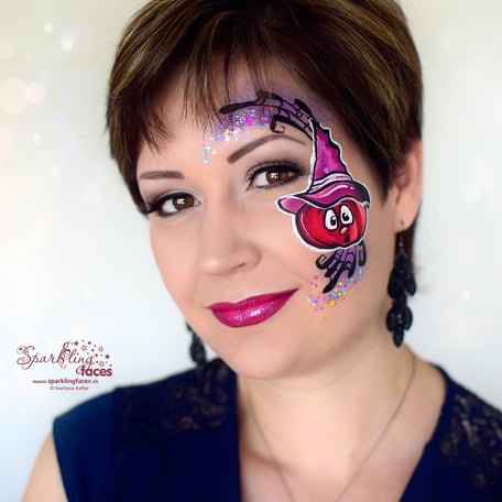 Kinderschminken_Vorlagen; Schminkfarben_kaufen_Schweiz; Kinderschminken_Kurse; einfach; Kürbis