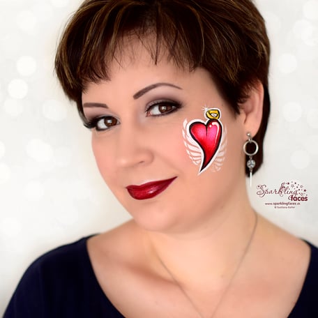 Kinderschminken_Vorlagen; Schminkfarben_kaufen_Schweiz; Kinderschminken_Kurse; Svetlana_Keller; Ballonmodellieren; Ballonmodellage; Airbrush_Tattoos; einfach; Herz