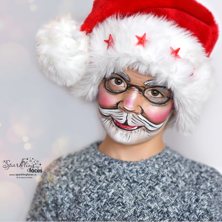 Kinderschminken_Vorlagen; Schminkfarben_kaufen_Schweiz; Kinderschminken_Kurse; einfach; Schneemann