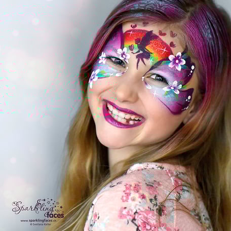 Kinderschminken_Vorlagen; Schminkfarben_kaufen_Schweiz; Kinderschminken_Kurse; einfach; Schmetterling
