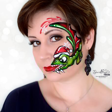 Kinderschminken_Vorlagen; Schminkfarben_kaufen_Schweiz; Kinderschminken_Kurse; Svetlana_Keller; face_painting; Ballonmodellieren; Ballonmodellage; Airbrush_Tattoos; einfach; Drache