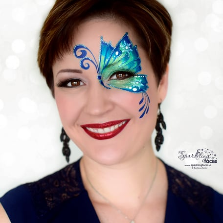 Kinderschminken_Vorlagen; Schminkfarben_kaufen_Schweiz; Kinderschminken_Kurse; einfach; Schmetterling