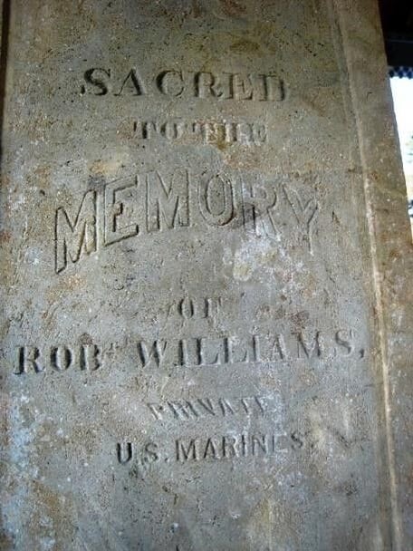 Grave of Robert Williams  　　ロバート・ウィリアムスの墓