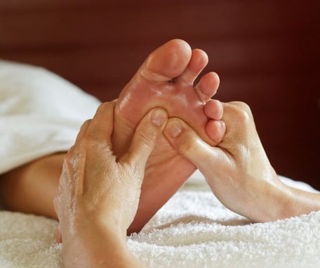 Ayurveda-Fußmassage