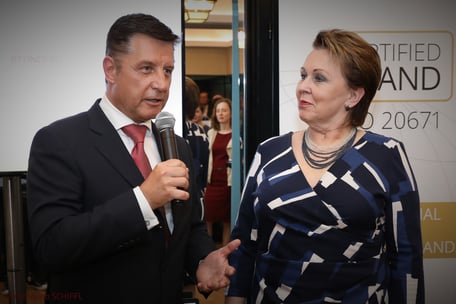 Dr. Gerhard Hrebicek, DDr. Elisabeth Stampfl-Blaha, European Brand Institute, Certified Brand, Austrian Standard International