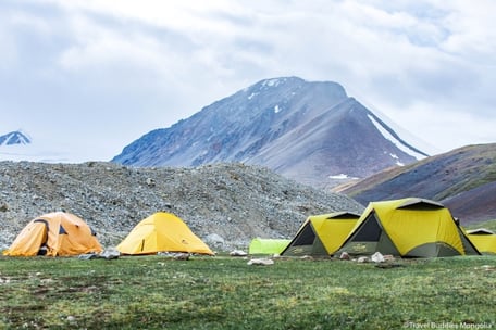 Base camp of Tavan Bogd 