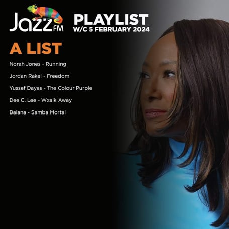 JAZZ FM "A" list EVERY WEEK in Feb '24!