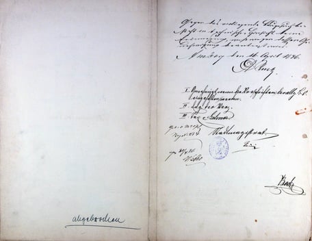 1886 Bauantrag zur Erweiterung der Nebengebäude