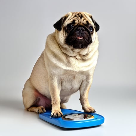 Hunde-Wohl - Angebot übergewichtiger Hund