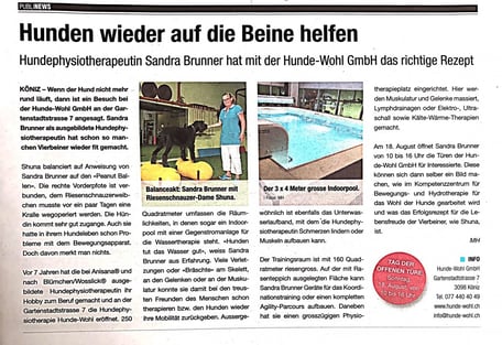 Hunde-Wohl - Pressebericht