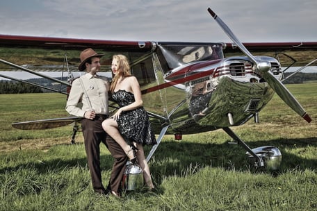 Nostalgisches Flieger-Picknick in Wershofen (Foto: Wolfgang D. Schüle)