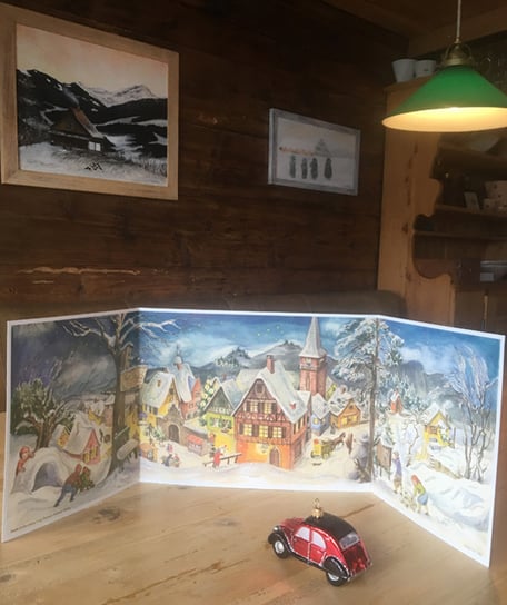 Advent Weihnachten Adventskalender Atelier Café Atelier-Café Restaurant Beiz Besenbeiz Essen Gourmet Kulinarik kulinarisch Kunst Maler Kunstmaler Künstler Daniel Gisler Krinau Wattwil Lichtensteig Toggenburg Ostschweiz St. Gallen