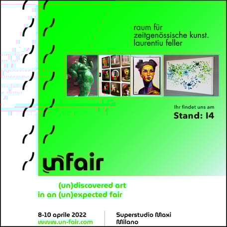 Galerie rfzk - raum für zeitgenössische kunst . laurentiu feller bei der unfair Milano vom 8. bis 10. April 2022