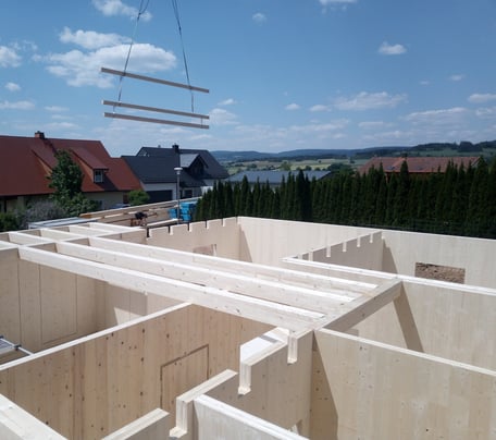 Holzhäuser Konstruktion in Holzrahmenbau oder Massivholzbau © CASA VARIO GmbH