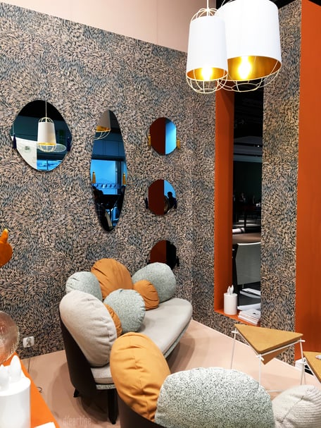 IMM Cologne 2017 - Petite Friture | Sitzgruppe "NUBILO" +Tapete