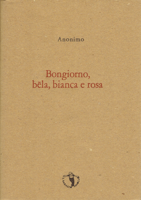 copertina con stampa tipografica a due colori