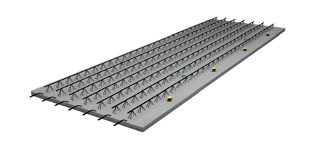 Detailzeichnung Elementdecke Kaiserdecke Spanndecke Deckensystem 