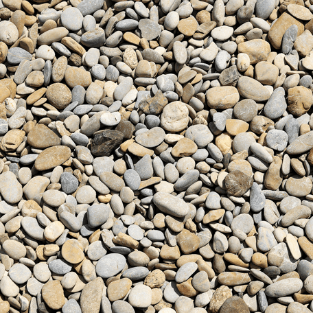 Donaukies Kies grau beige weiß Körnung 4-6mm 6-8mm Rundkorn Zierkies    Waschbetonplatten Vorgarten 