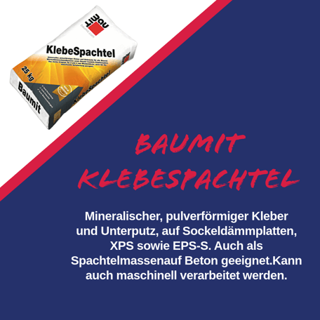 Baumit Klebespachtel 25kg Sackware Lagerware Kirschner & Zechmeister Mönchhof Unterputz Spachtelmasse Kleber