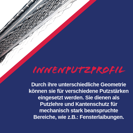 Innenputzprofil Putzlehre Kantenschutz Fensterlaibung Mönchhof