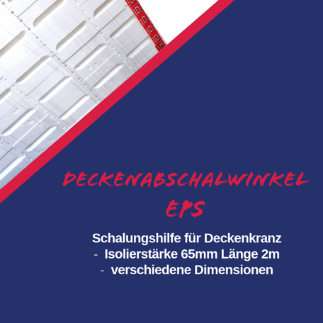 Deckenabschalwinkel  Schalungshilfe Beton Deckenkranz Mönchhof 